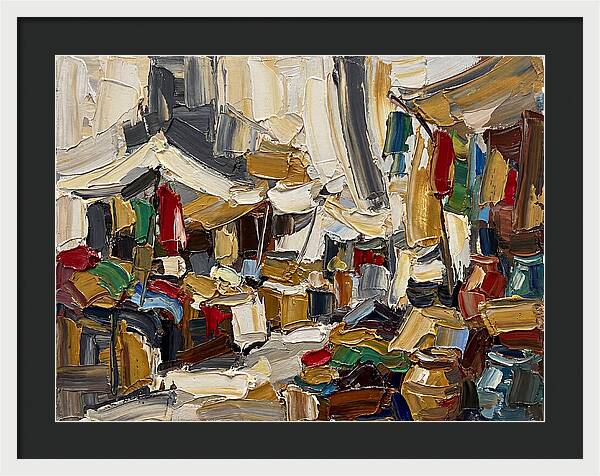 Vibrant Outdoor Market Scene