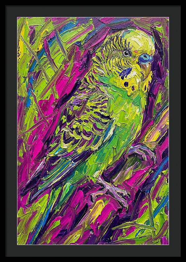 Vibrant Parakeet Portrait