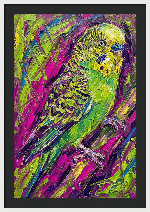 Vibrant Parakeet Portrait