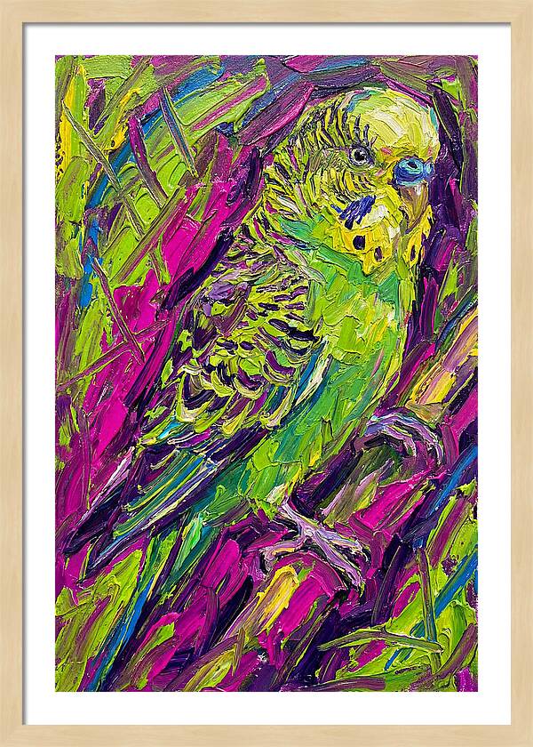 Vibrant Parakeet Portrait