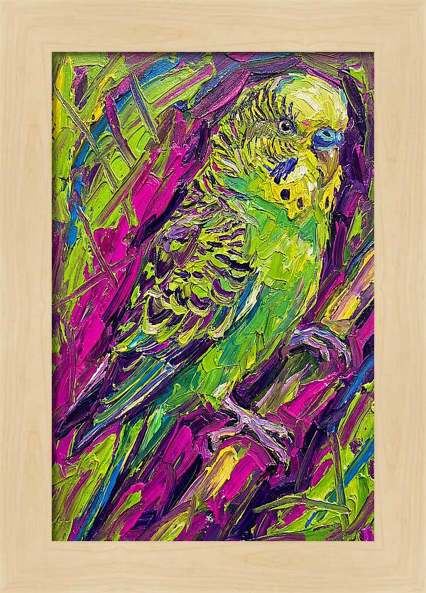 Vibrant Parakeet Portrait