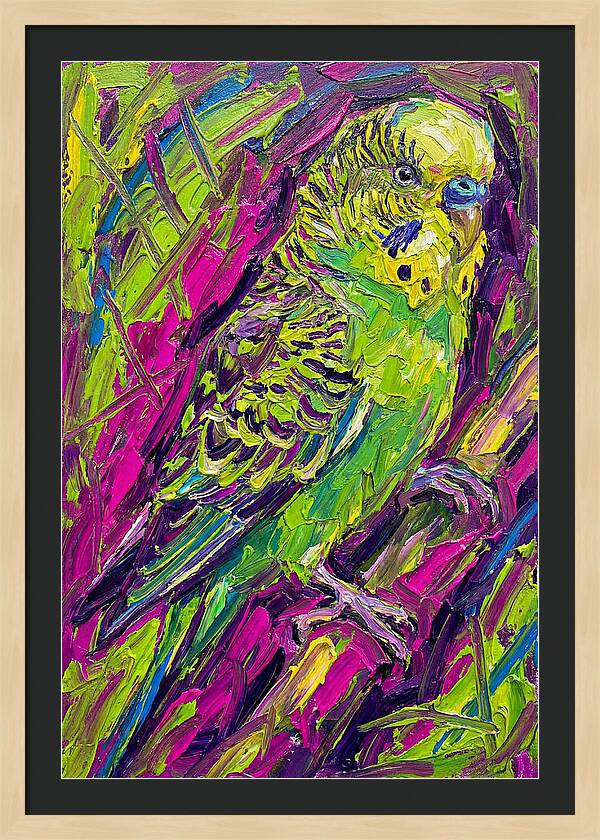 Vibrant Parakeet Portrait