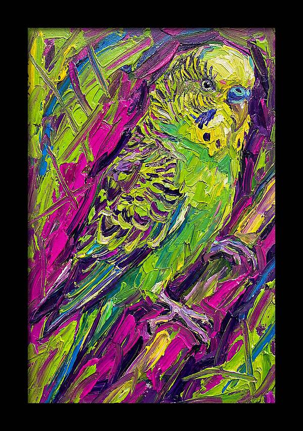 Vibrant Parakeet Portrait
