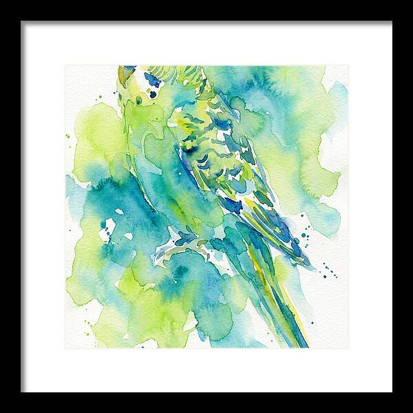 Vibrant Parakeet Watercolor