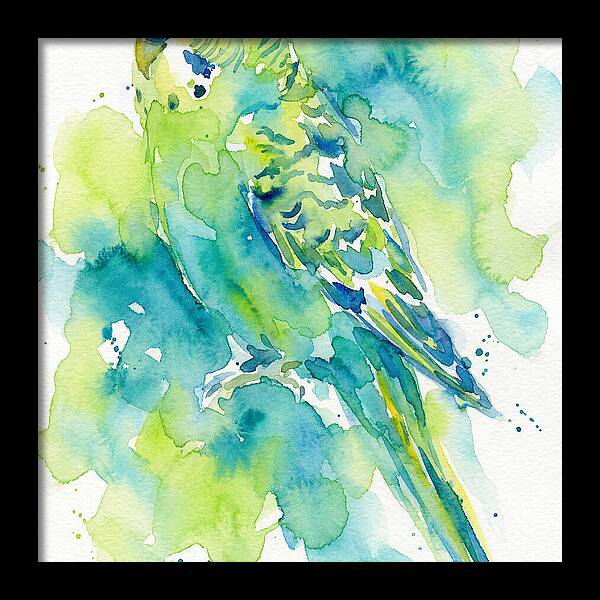 Vibrant Parakeet Watercolor