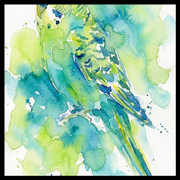 Vibrant Parakeet Watercolor