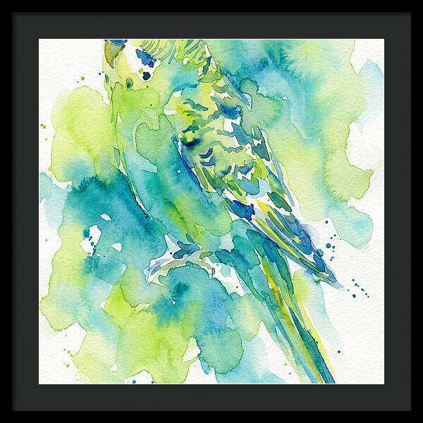 Vibrant Parakeet Watercolor
