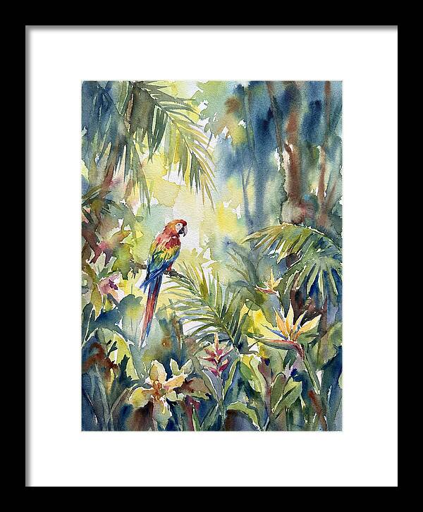 Vibrant Parrot Among Lush Foliage