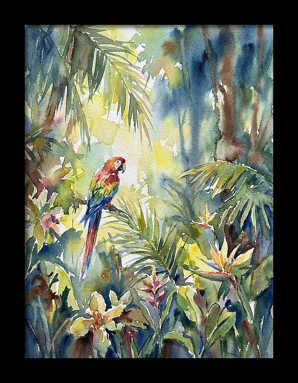 Vibrant Parrot Among Lush Foliage