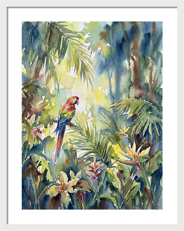 Vibrant Parrot Among Lush Foliage