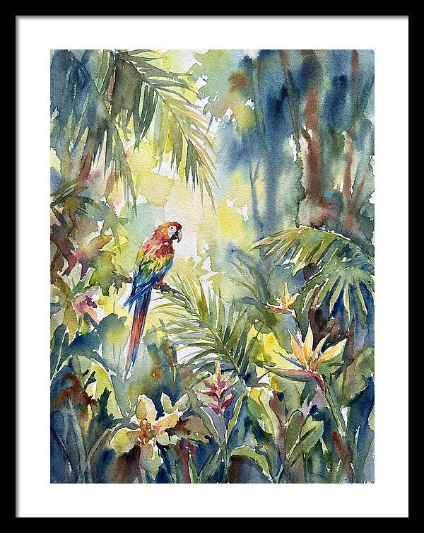 Vibrant Parrot Among Lush Foliage