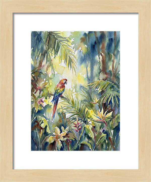 Vibrant Parrot Among Lush Foliage