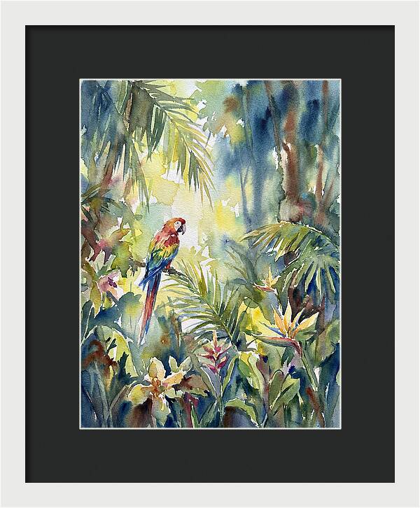 Vibrant Parrot Among Lush Foliage