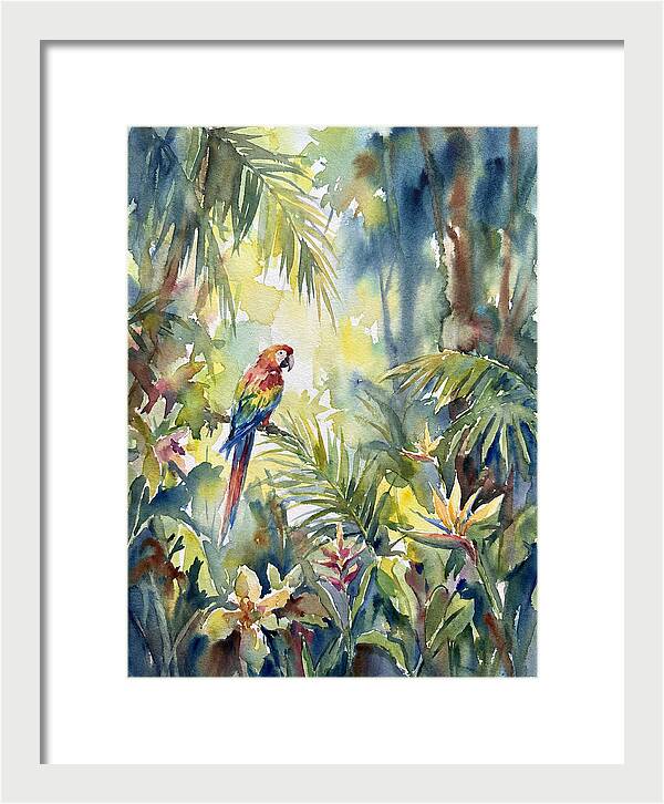 Vibrant Parrot Among Lush Foliage