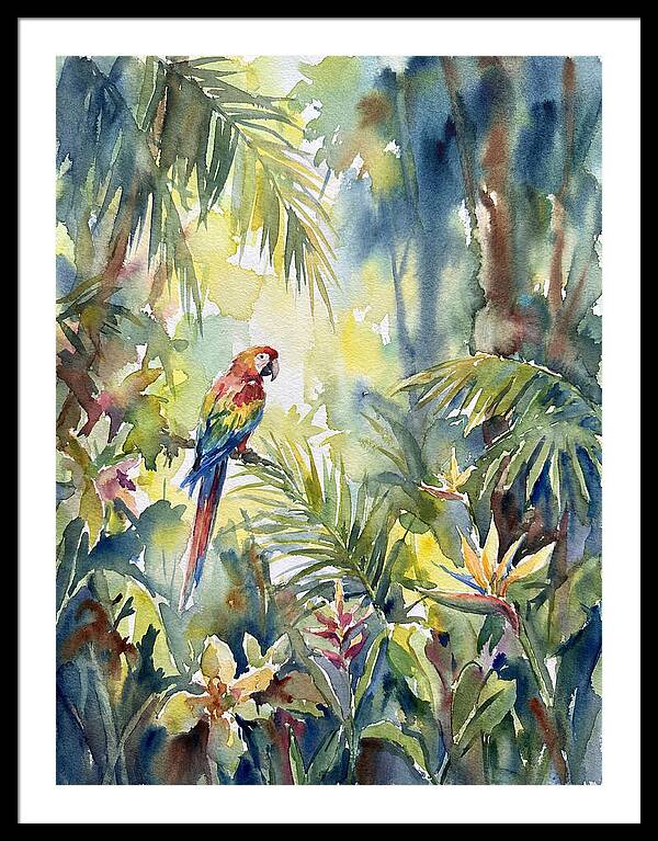 Vibrant Parrot Among Lush Foliage