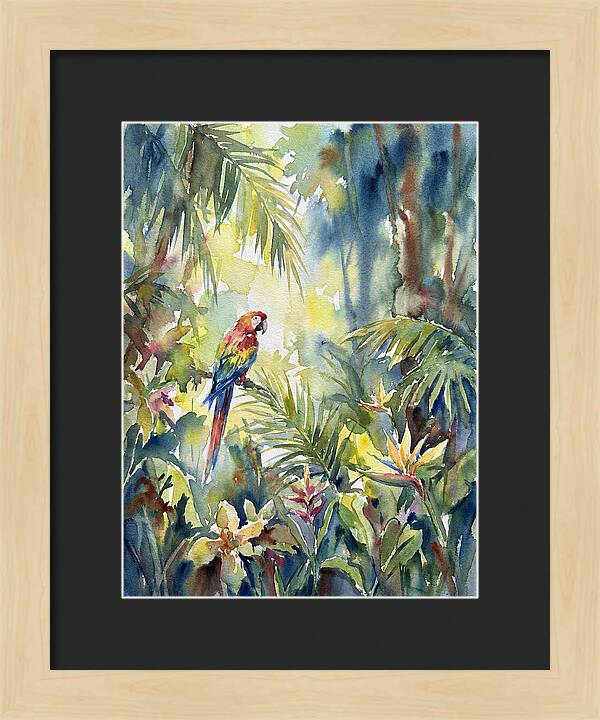 Vibrant Parrot Among Lush Foliage