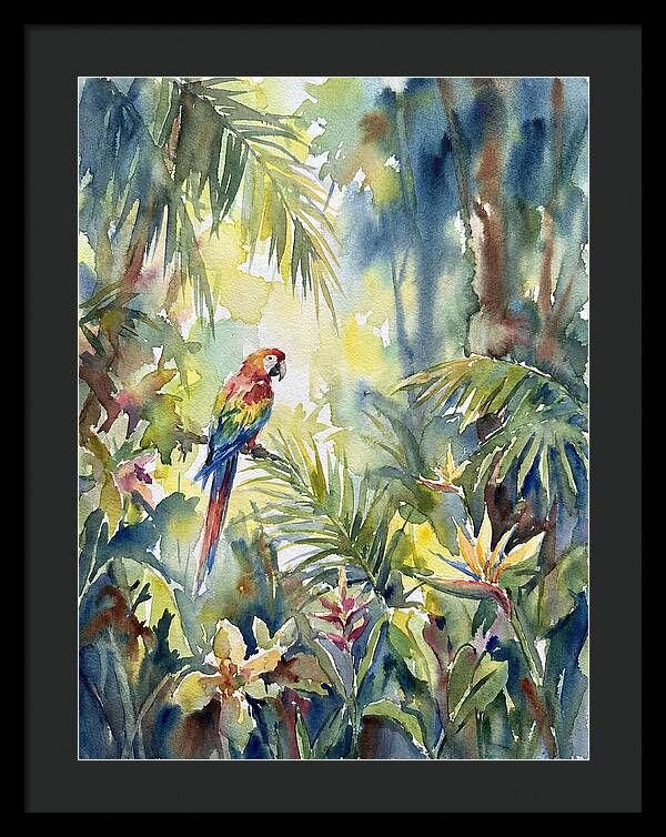 Vibrant Parrot Among Lush Foliage