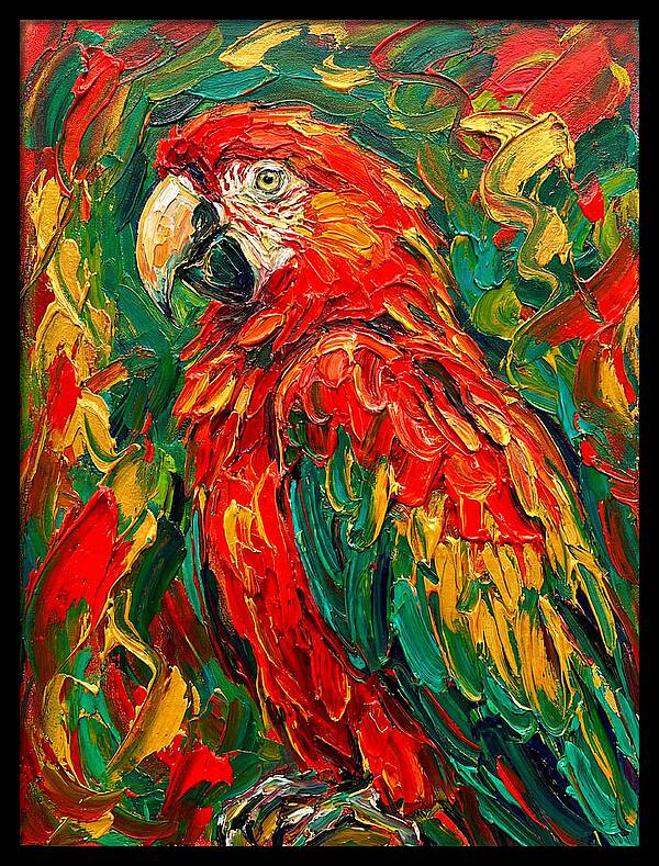Vibrant Parrot Portrait