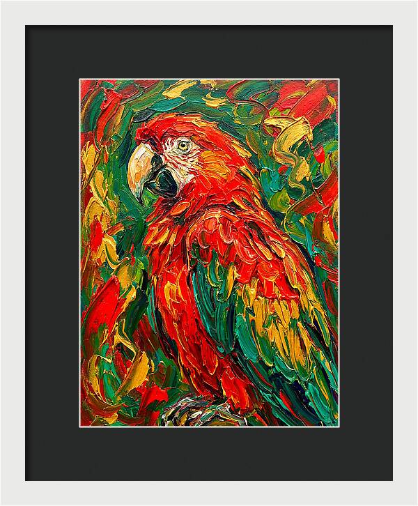 Vibrant Parrot Portrait