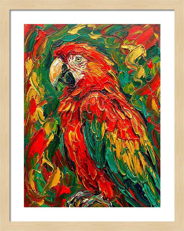 Vibrant Parrot Portrait
