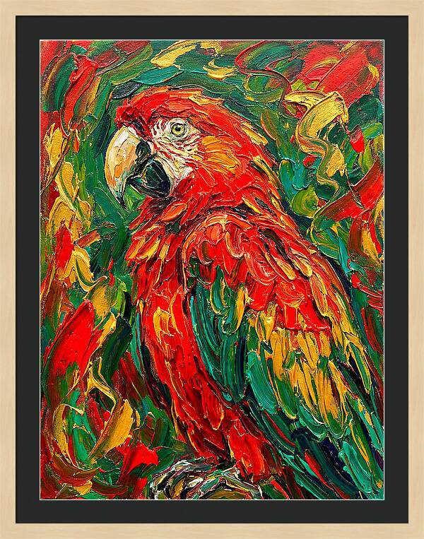 Vibrant Parrot Portrait