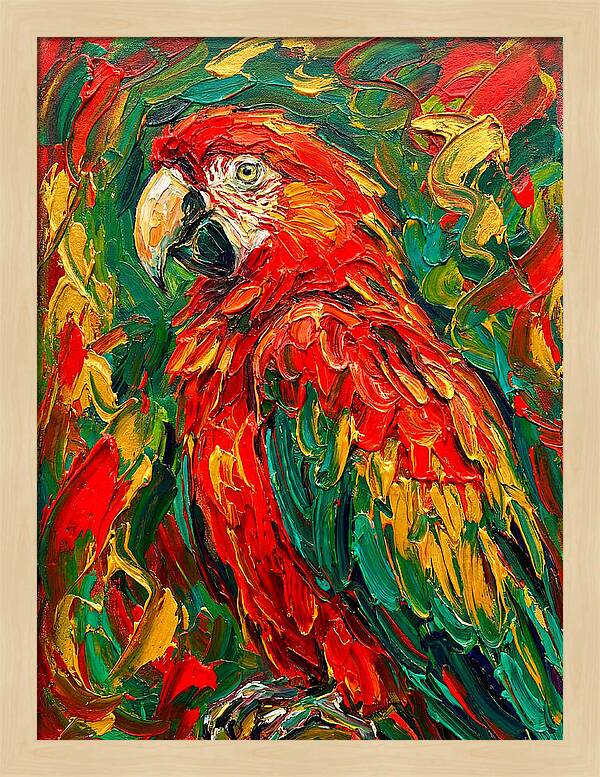Vibrant Parrot Portrait