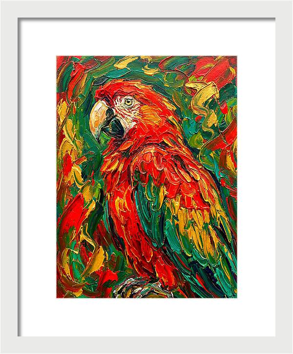 Vibrant Parrot Portrait