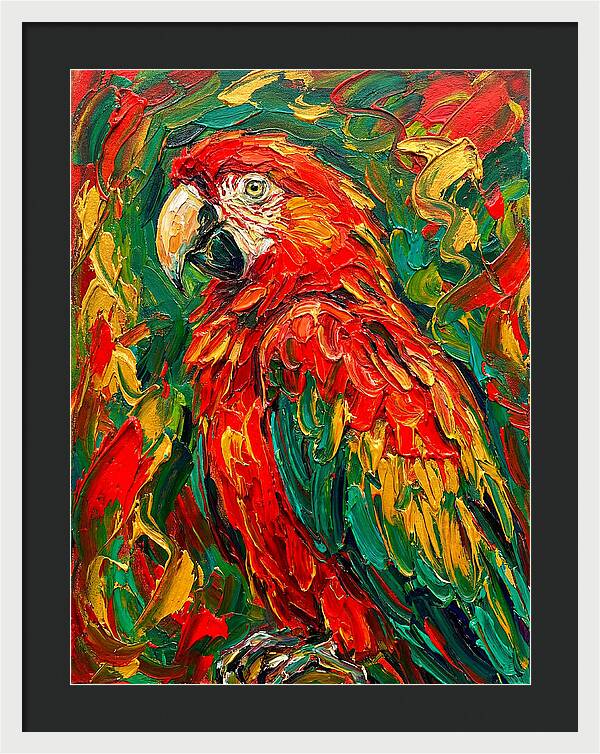 Vibrant Parrot Portrait