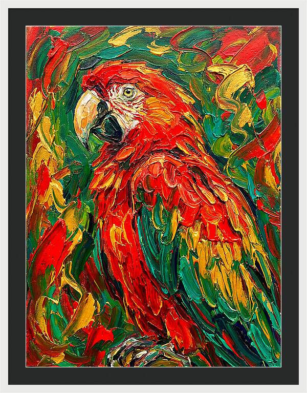 Vibrant Parrot Portrait