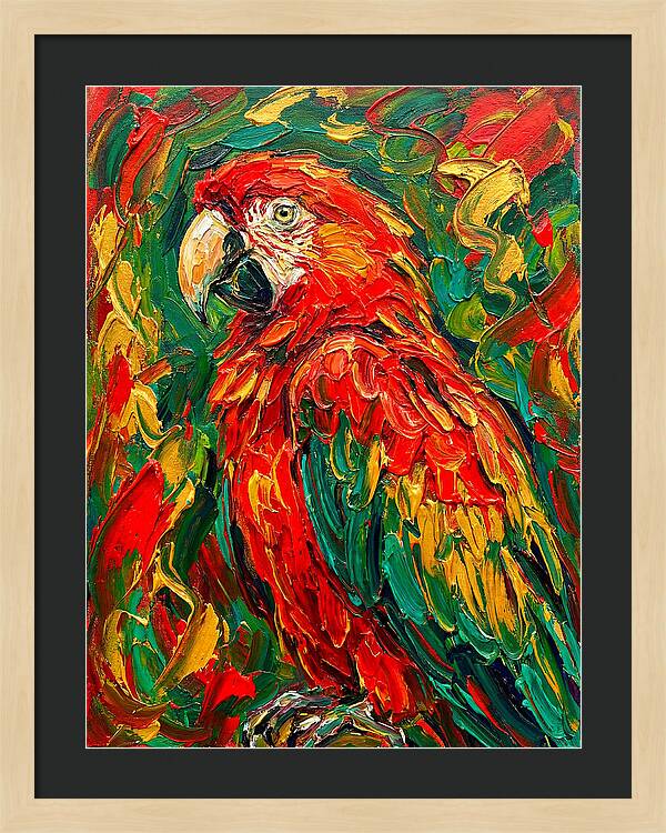 Vibrant Parrot Portrait