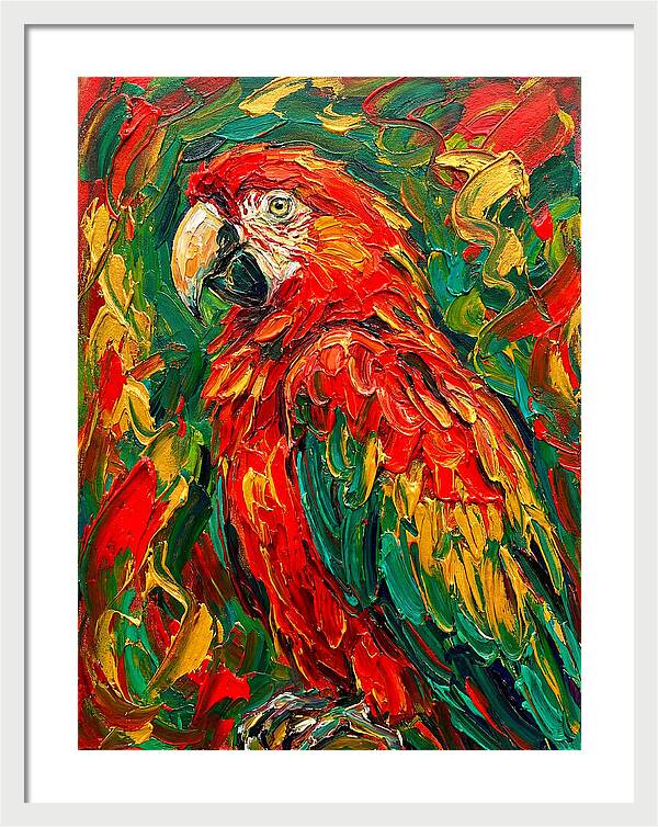 Vibrant Parrot Portrait
