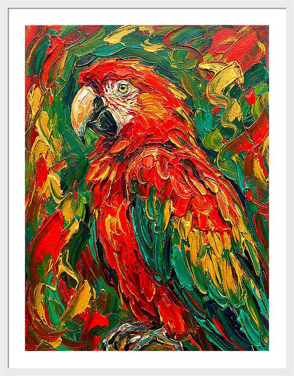 Vibrant Parrot Portrait