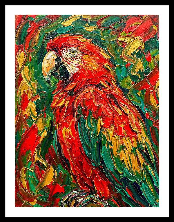 Vibrant Parrot Portrait