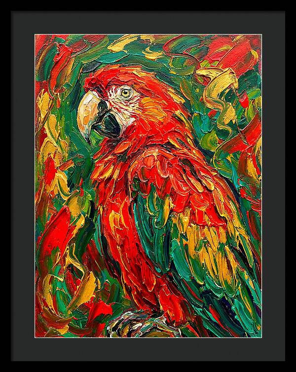 Vibrant Parrot Portrait