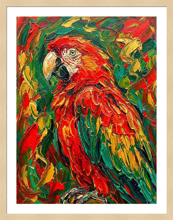 Vibrant Parrot Portrait