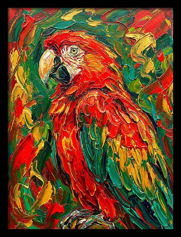 Vibrant Parrot Portrait