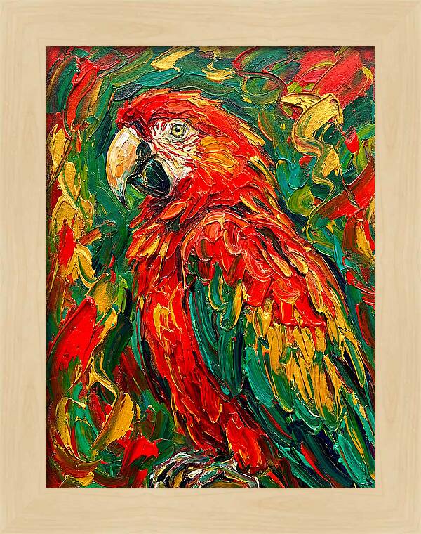 Vibrant Parrot Portrait