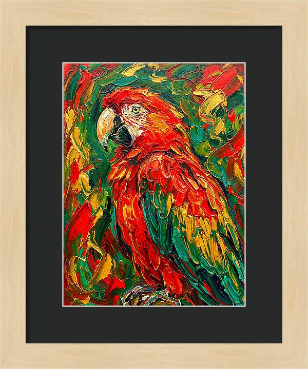 Vibrant Parrot Portrait