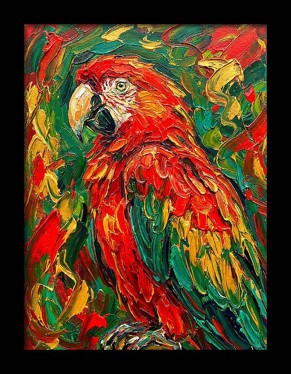 Vibrant Parrot Portrait