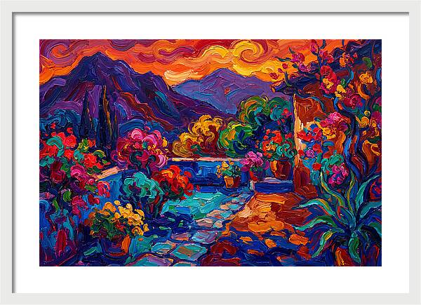 Vibrant Patio Landscape
