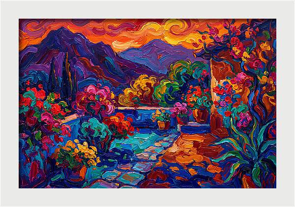 Vibrant Patio Landscape