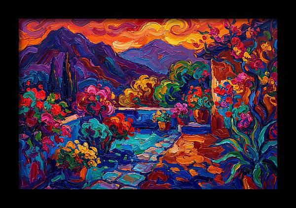 Vibrant Patio Landscape