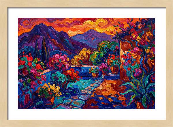 Vibrant Patio Landscape
