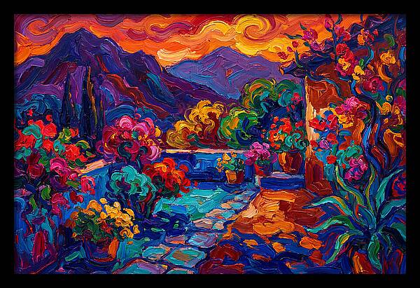 Vibrant Patio Landscape