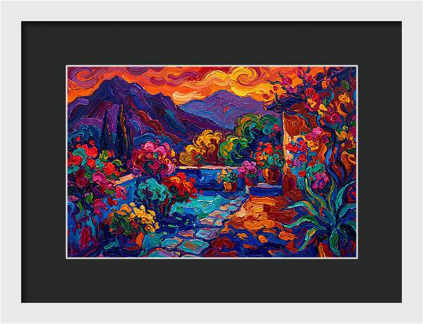 Vibrant Patio Landscape