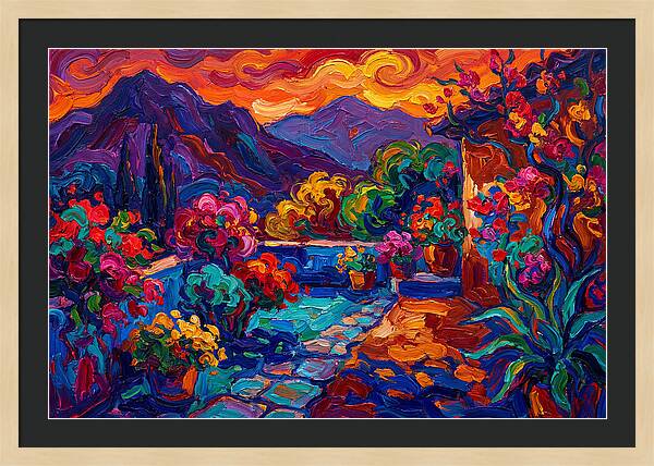 Vibrant Patio Landscape
