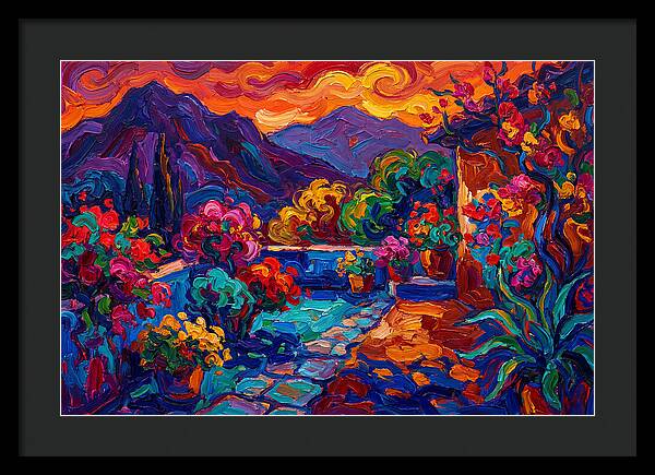 Vibrant Patio Landscape