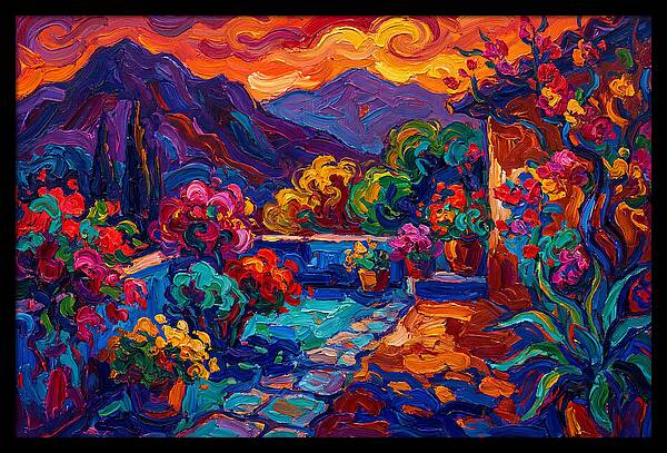 Vibrant Patio Landscape