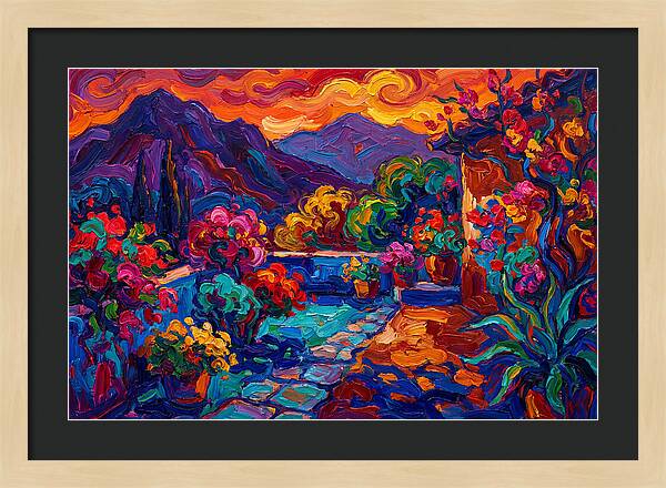 Vibrant Patio Landscape