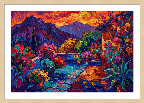 Vibrant Patio Landscape